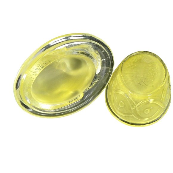 Rabbit Vanity Trinket Jewelry Storage Dish Bowl Glass Lidded Bunny - Picture 6 of 10